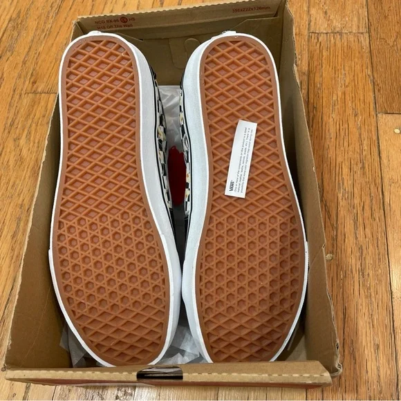 VANS Sk8-Hi Checkerboard Suede Shoes Skate Black Sneakers Men's Size 10 - Picture 6 of 8